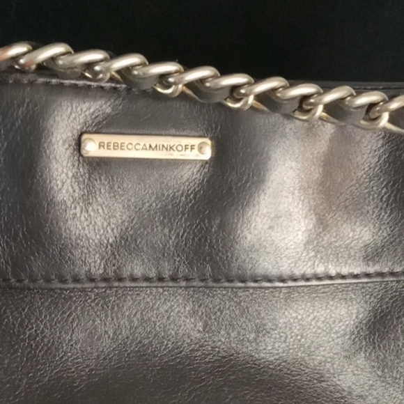 Rebecca minkoff black shoulder bag with chain strap - Picture 3 of 10
